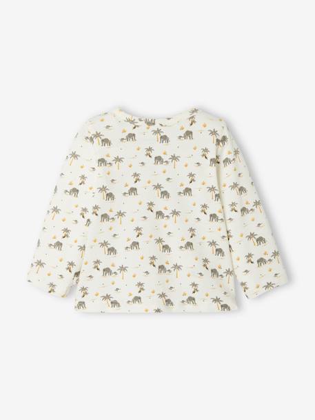 Baby Wickeljacke BASIC Oeko-Tex - nachtblau+wollweiß bedruckt - 8