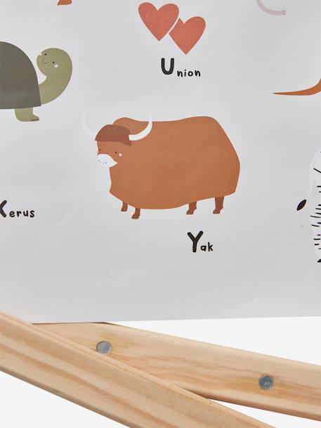 Kinder Poster „Mini Zoo“, Tier-ABC - natur/weiß - 6