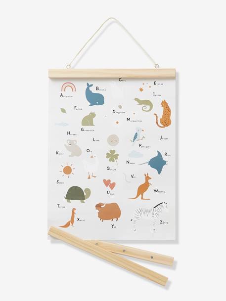 Kinder Poster „Mini Zoo“, Tier-ABC - natur/weiß - 2