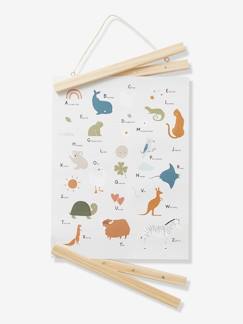 Dekoration & Bettwäsche-Dekoration-Wohnaccessoires-Kinder Poster „Mini Zoo“, Tier-ABC