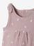 Baby Mädchen Overall, bestickte Motive - graugrün bedruckt+rosa bedruckt+violett - 14