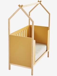 Kinderzimmer-Kindermöbel-Babybetten & Kinderbetten-Babybetten-Baby Kombi-Hausbett „Kokosnuss“ mit verstellbarem Bettboden