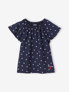 Maedchenkleidung-Mädchen T-Shirt mit Schmetterlingsärmeln, bedruckt