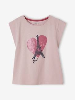 Maedchenkleidung-Shirts & Rollkragenpullover-Mädchen T-Shirt mit City-Motiv, Glitzerdetails Oeko Tex®