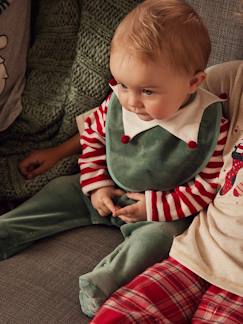Kinderschlafanzüge & Nachthemden-Baby Weihnachts-Geschenkset: Strampler & Lätzchen
