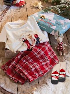Maedchenkleidung-Schlafanzüge & Nachthemden-Mädchen Geschenk-Set „Cosy Christmas“, Schlafanzug & Socken