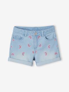 Jahreszeit Sommer-Mädchen Jeansshorts, bestickt