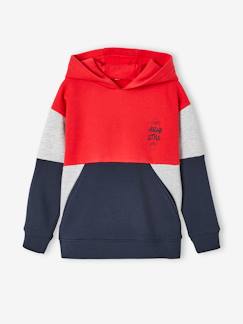 Jungenkleidung-Pullover, Strickjacken, Sweatshirts-Jungen Kapuzenshirt, Colorblock Oeko-Tex