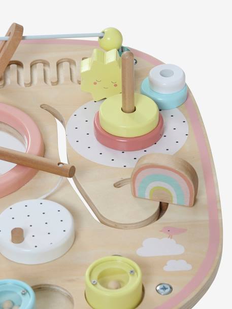 Baby Spieltisch mit Musikinstrumenten, Holz FSC - natur/mehrfarbig+rosa - 9
