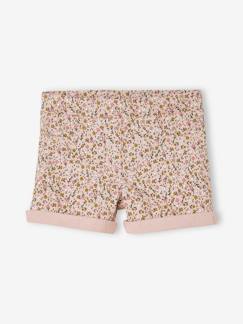 Maedchenkleidung-Shorts & Bermudas-Mädchen Shorts, Blumen, Bundweite verstellbar