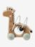 Baby Motorikschleife Bär, Holz FSC - braun/tansania giraffe - 1