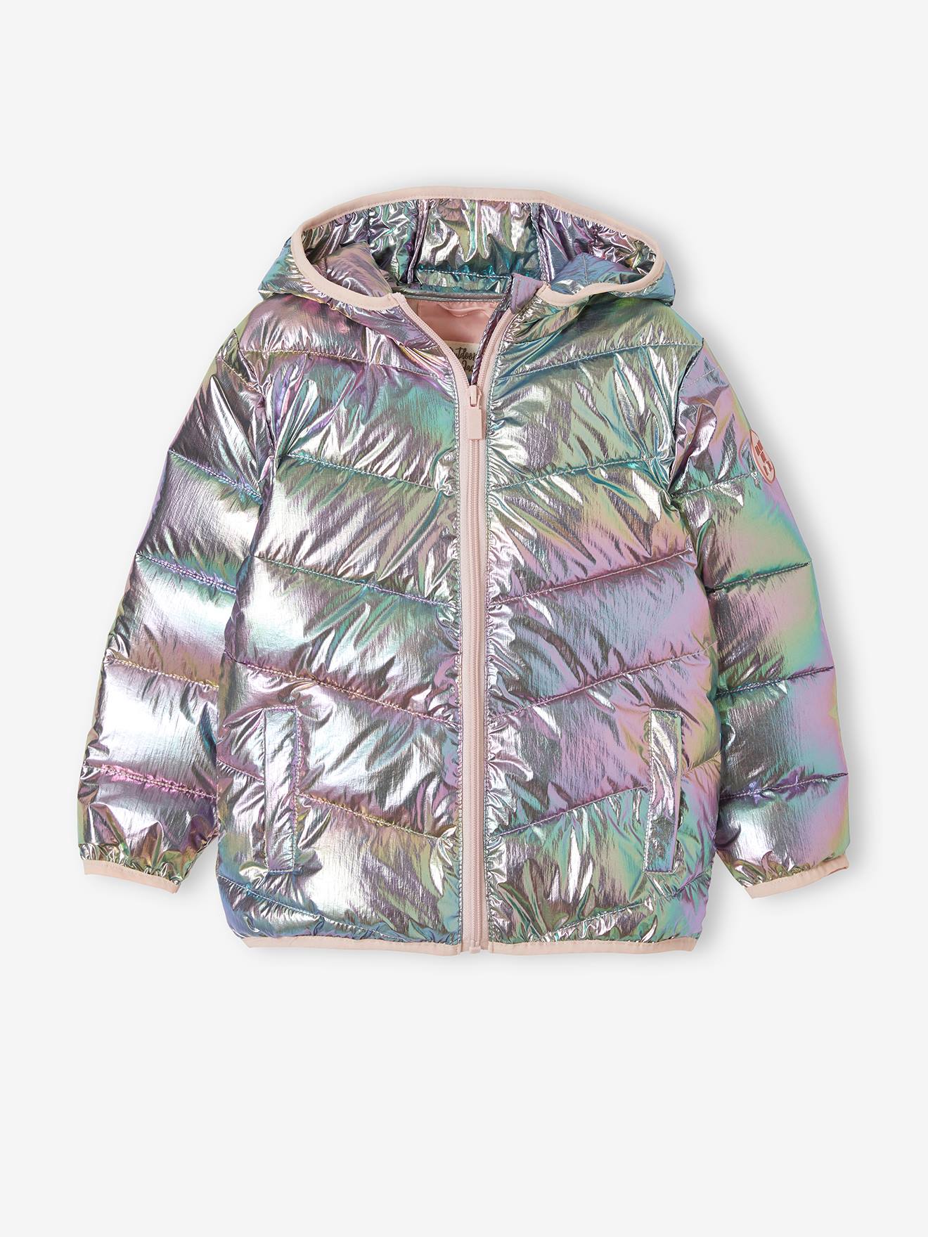 Thumbnail - Mädchen Light-Steppjacke mit Glanzeffekt regenfarben