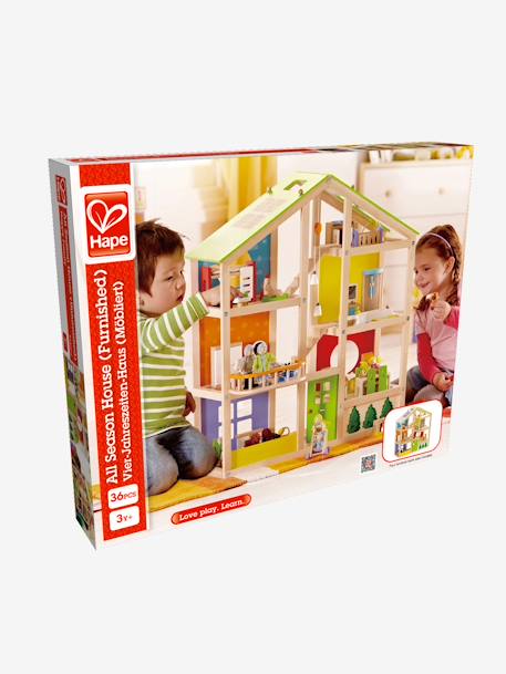 Großes Puppenhaus von HAPE, möbliert - mehrfarbig - 4