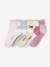 5er-Pack Mädchen Socken, Tiere Oeko-Tex - pack zartrosa/violett - 1