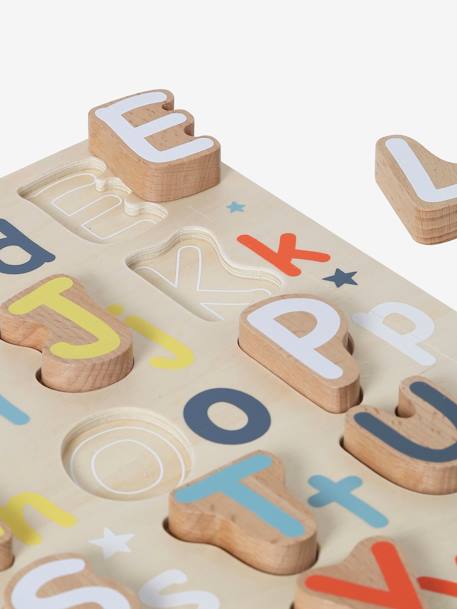 Kinder Lernpuzzle mit Buchstaben, Holz FSC® - beige - 7