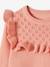 Mädchen Pullover mit Brustpasse und Rüschen Oeko-Tex® - koralle - 5