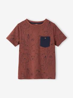 Jungenkleidung-Jungen T-Shirt, Print und Brusttasche Oeko-Tex®