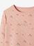 Gestepptes Mädchen Sweatshirt - beige bedruckt+pfirsich bedruckt - 8