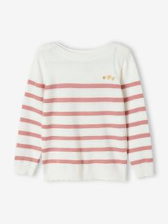 Maedchenkleidung-Pullover, Strickjacken & Sweatshirts-Mädchen Ringelpullover Oeko-Tex