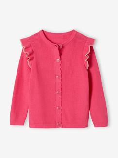 Maedchenkleidung-Pullover, Strickjacken & Sweatshirts-Mädchen Strickjacke mit Glanzdetails