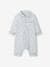 Einteiliger Baby Schlafanzug, Flanell  Oeko-Tex - wollweiß kariert - 2
