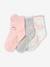 3er-Pack Mädchen Baby Socken mit Einhorn Oeko-Tex - pack zartrosa/grau - 1