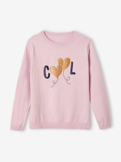 Maedchenkleidung-Pullover, Strickjacken & Sweatshirts-Pullover-Mädchen Pullover mit Glanzeffekt