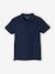 Jungen Poloshirt, kurze Ärmel Oeko Tex® - grau meliert+graugrün+hellblau+marine+rot+weiß - 11