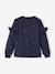 Mädchen Sweatshirt mit Volants - blau bedruckt/kirschen+pfirsich bedruckt - 2