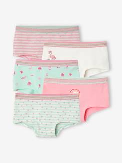 Maedchenkleidung-Unterwäsche, Socken, Strumpfhosen-5er-Pack Mädchen Shortys Oeko-Tex®