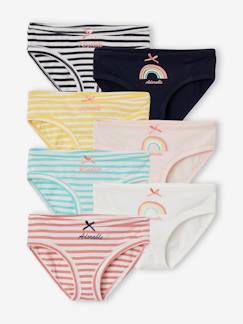 Maedchenkleidung-Unterwäsche, Socken, Strumpfhosen-Unterhosen-7er-Pack Mädchen Slips Oeko-Tex