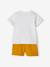 Baby-Set: T-Shirt & Shorts - hellgrau meliert+weiß - 12