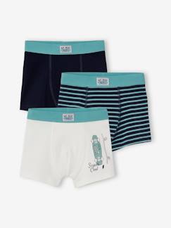 Jungenkleidung-Unterwäsche & Socken-Unterhosen & Boxershorts-3er-Pack Jungen Boxershorts, Skater