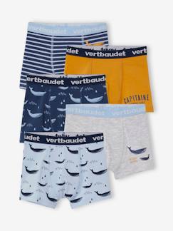 Jungenkleidung-Unterwäsche & Socken-5er-Pack Jungen Boxershorts, Wale Oeko-Tex®