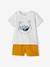 Baby-Set: T-Shirt & Shorts - grau meliert+weiß - 9