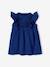 Besticktes Baby Kleid aus Musselin - blau - 2