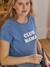 Bio-Kollektion: T-Shirt für Schwangerschaft & Stillzeit ,,Club Mama“ - anthrazit+blau+braun+braun+rosa - 12