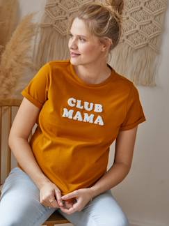 Bio-Kollektion: T-Shirt für Schwangerschaft & Stillzeit CLUB MAMA, personalisierbar -  - [numero-image]