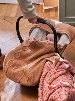 Babyartikel-Fußsäcke & Kinderwagendecken-Strick-Fußsack für Babyschalen, Fleecefutter