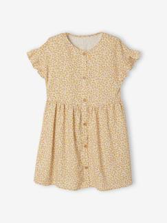 Maedchenkleidung-Mädchen Kleid, Blumen Oeko-Tex