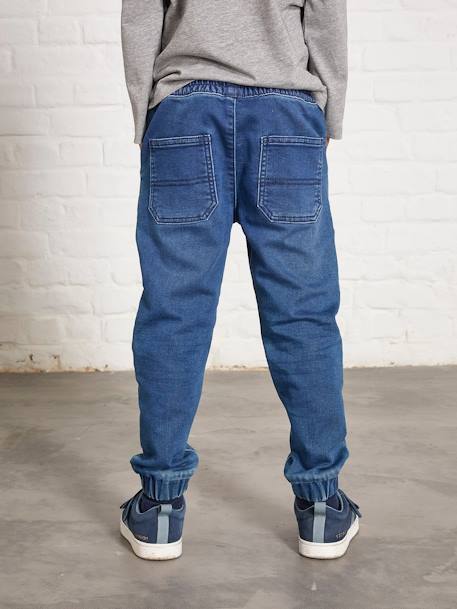 Jungen Sweathose, Jeans-Optik Oeko-Tex® - blue stone+grau+grau+triple stone - 5