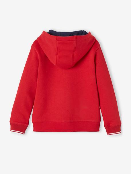 Jungen Sport Kapuzensweatjacke „Play Ground“ - blau+dunkelblau+rot - 10