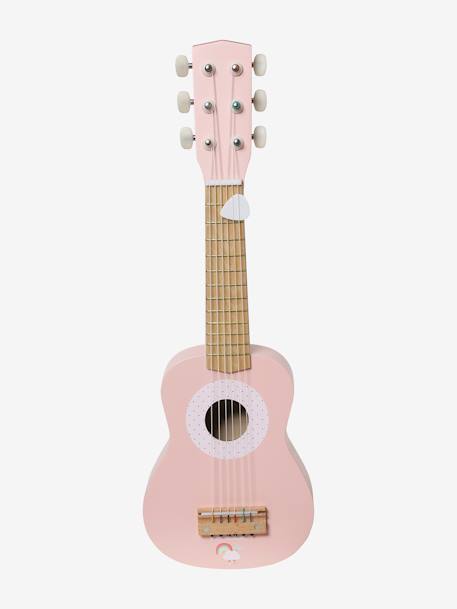 Holz-Gitarre für Kleinkinder FSC® - rosa+weiß/natur - 7