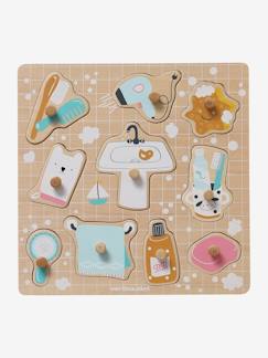 Spielzeug-Kinder Steckpuzzle „Badezimmer“, Holz FSC®