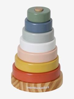 Spielzeug-Baby-Tasten & Greifen-Baby Stapelpyramide aus Holz FSC®