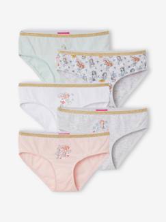 Maedchenkleidung-Unterwäsche, Socken, Strumpfhosen-Unterhosen-5er-Pack Mädchen Slips Disney PRINZESSINNEN