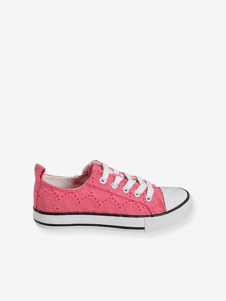 Mädchen Stoff-Sneakers mit Reißverschluss - grün bedruckt/tropical+pfirsich+rosa+rote blumen - 18