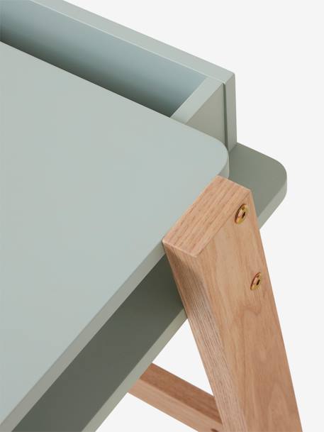 Schreibtisch ,,Architekt Mini' - grün+rosa+türkis+weiß/natur - 6