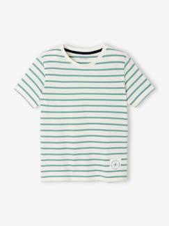 Jungen T-Shirt mit Streifen Oeko-Tex -  - [numero-image]