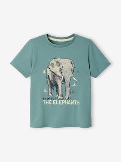 Jungenkleidung-Shirts, Poloshirts & Rollkragenpullover-Shirts-Bio-Kollektion: Jungen T-Shirt mit Tiermotiv